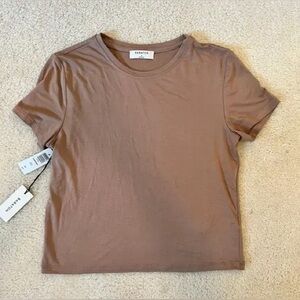 Babaton Women's Short Sleeve Tan Tee